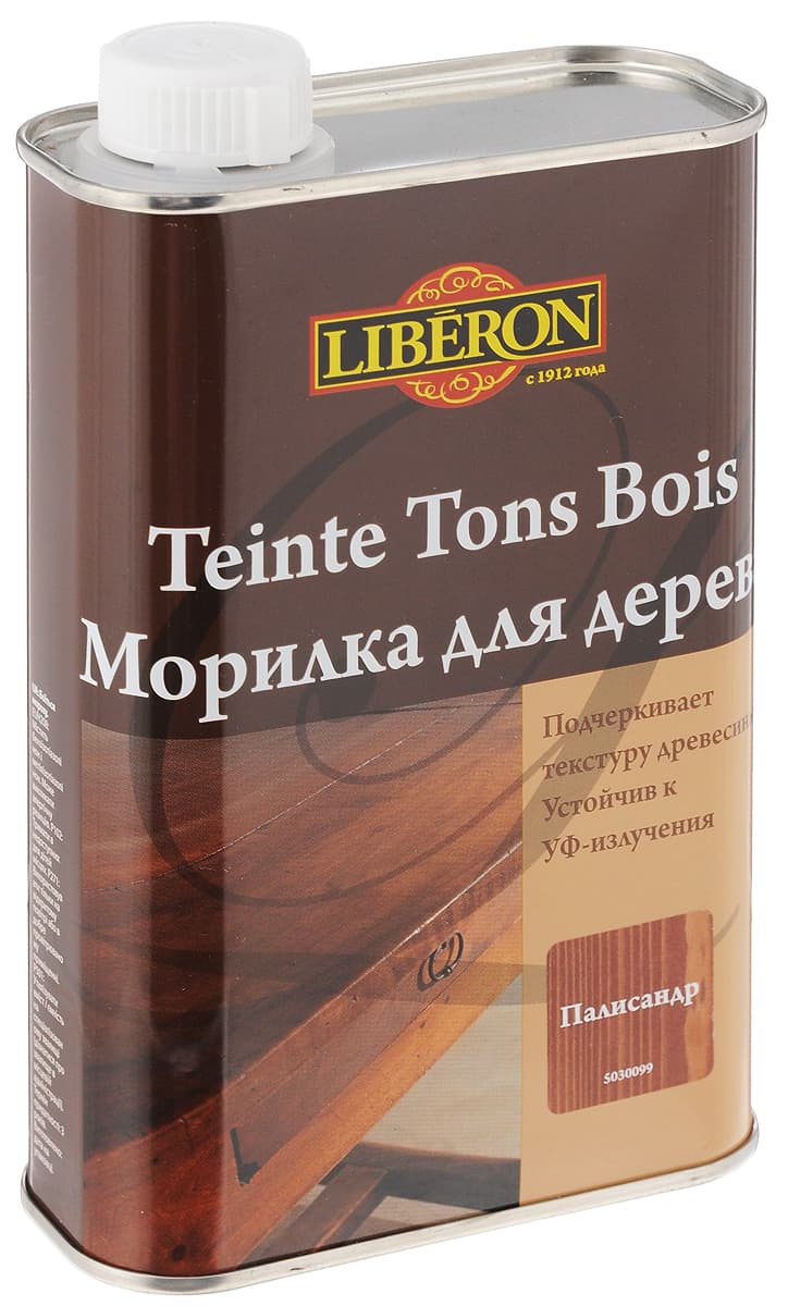 Морилка для дерева "Liberon", цвет: палисандр, 500 мл