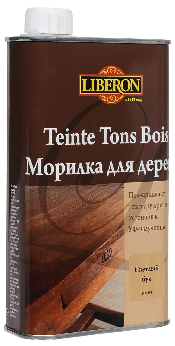 Морилка для дерева "Liberon", цвет: бук светлый, 500 мл