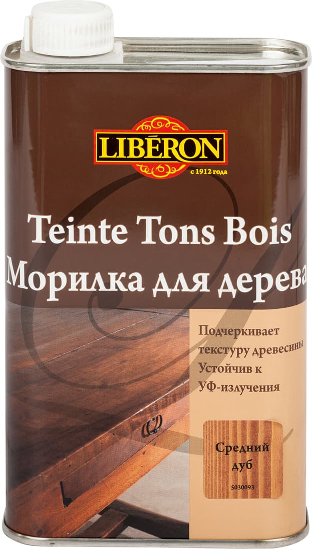 Морилка для дерева "Liberon", цвет: дуб средний, 500 мл
