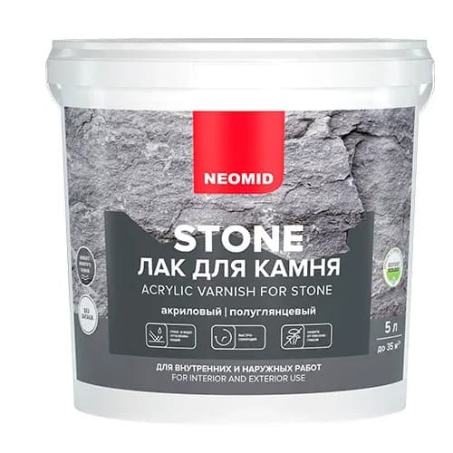 Neomid stone лак по камню, водорастворимый Неомид (5 л.)