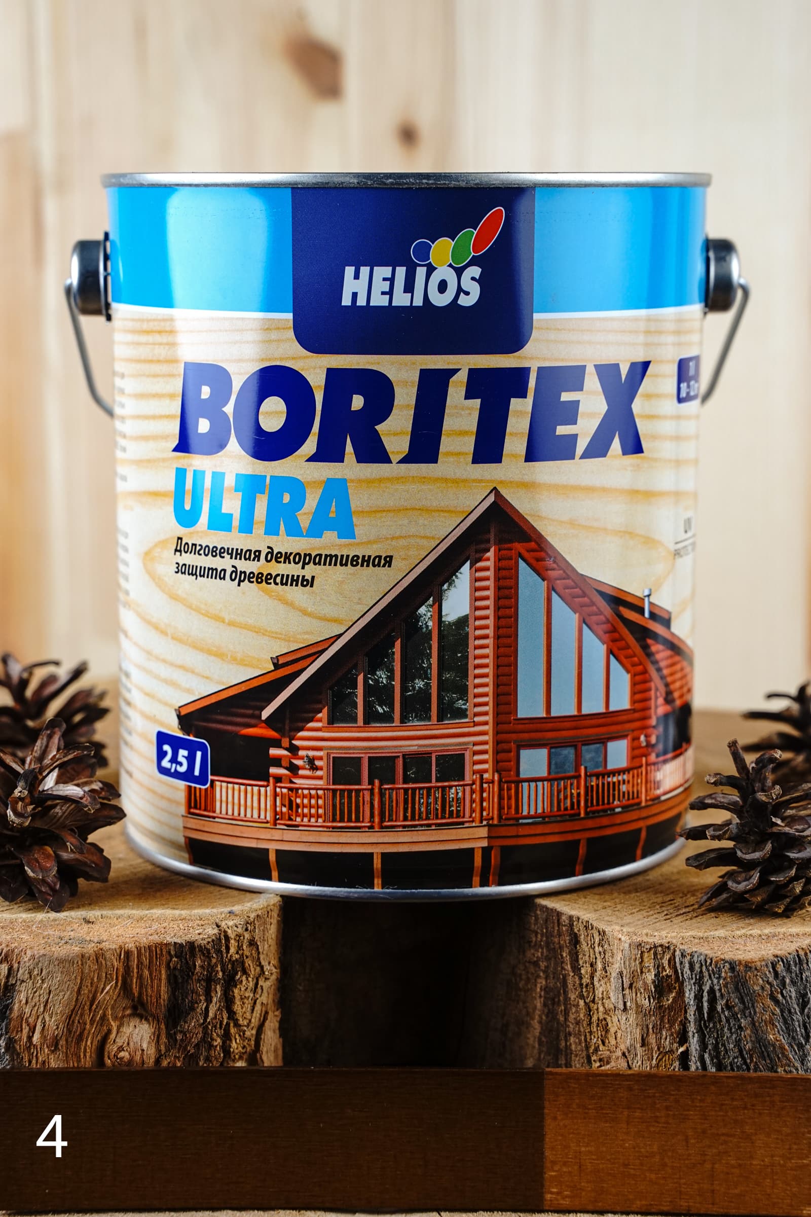 Helios Boritex Ultra 2,5 л. № 4 Орех