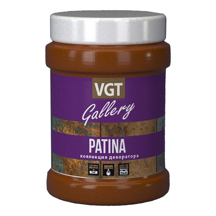 ВГТ Галерея Патина/ Эмаль VGT Gallery PATINA универсальная матовая ржавчина 2 "Коллекция декоратора", 0.25 кг