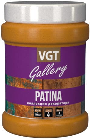 ВГТ Галерея Патина/ Эмаль VGT Gallery PATINA универсальная матовая ржавчина 1 "Коллекция декоратора", 0.25 кг