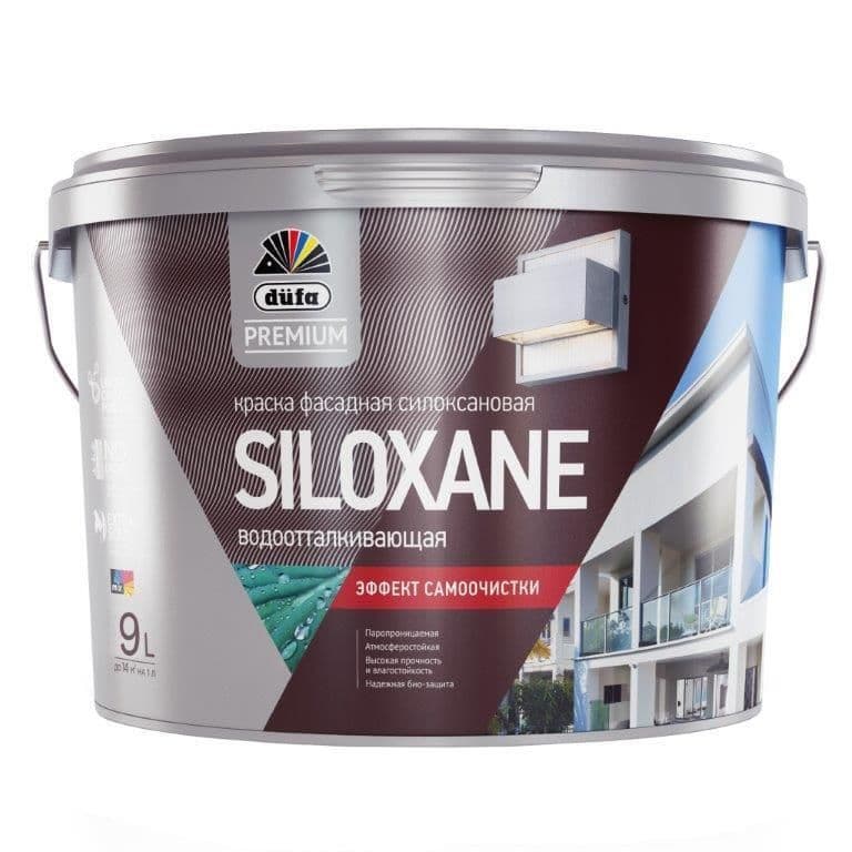 Краска фасадная акрил-силоксановая Dufa Premium Siloxane база 1 9 л. 1