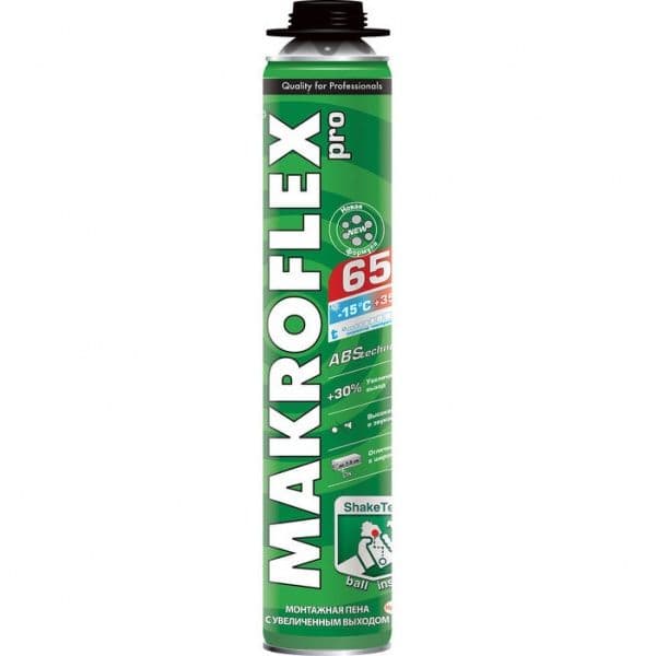 МАКРОФЛЕКС EXPERT 65 ПРО пена монтажная (0,85л) всесезонная