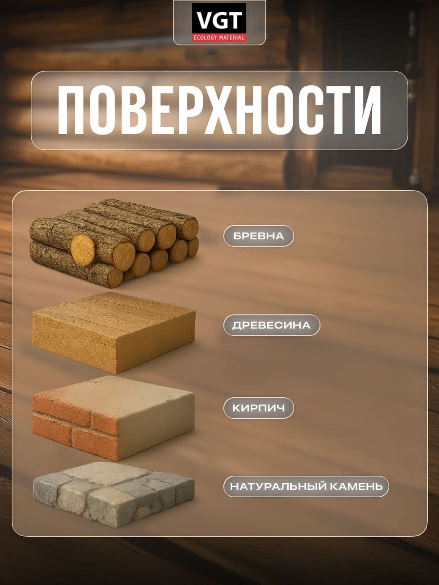 VGT Герметик для срубов акриловый ВГТ (мастика), бук 15 кг 4