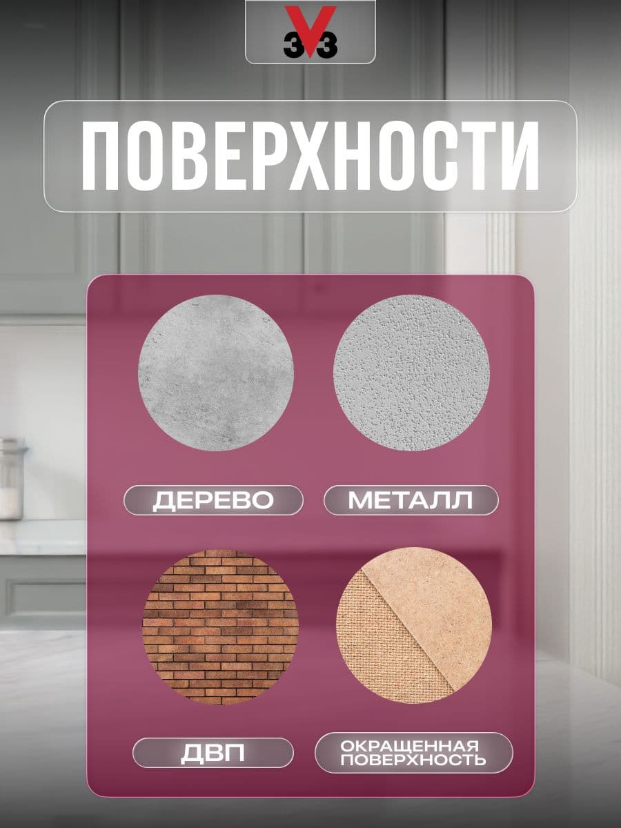 Краска для стен и мебели на кухне V33 RENOVATION PERFECTION МУССОН 750 мл. 4