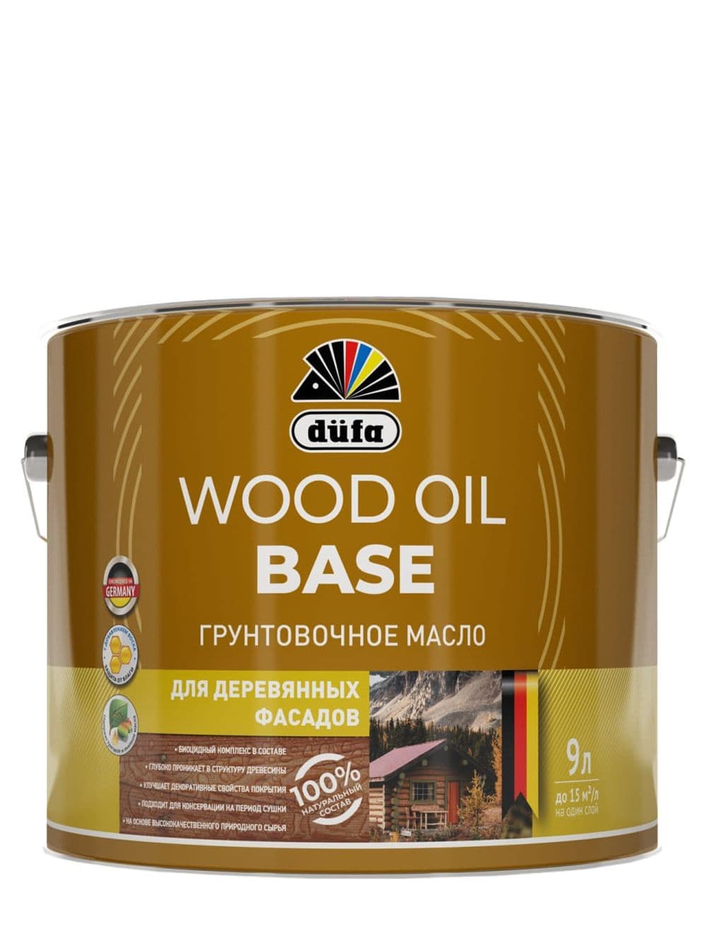 Масло грунтовочное Dufa Wood Oil Base 9л