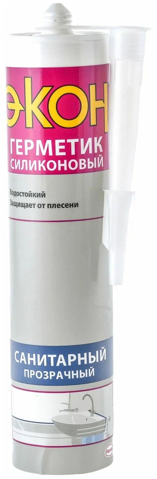 ХЕНКЕЛЬ Герметик Силиконовый Санитарный ЭКОН (прозрачный) (280мл)