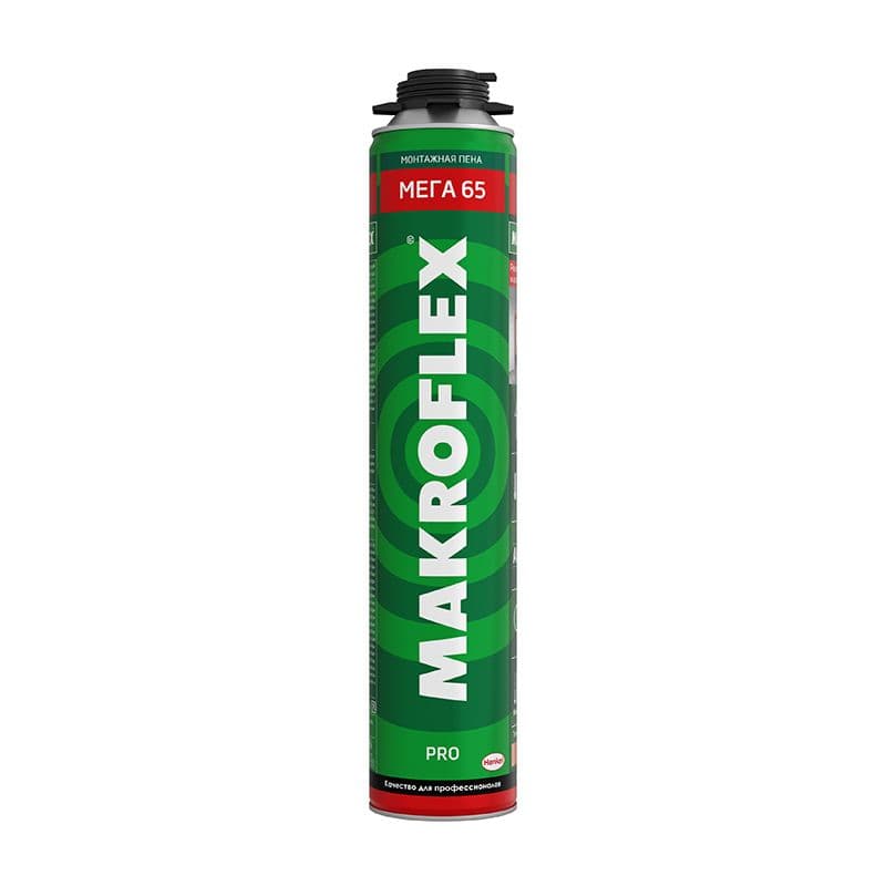 МАКРОФЛЕКС MEGA 65 ПРО пена монтажная (0,85л)
