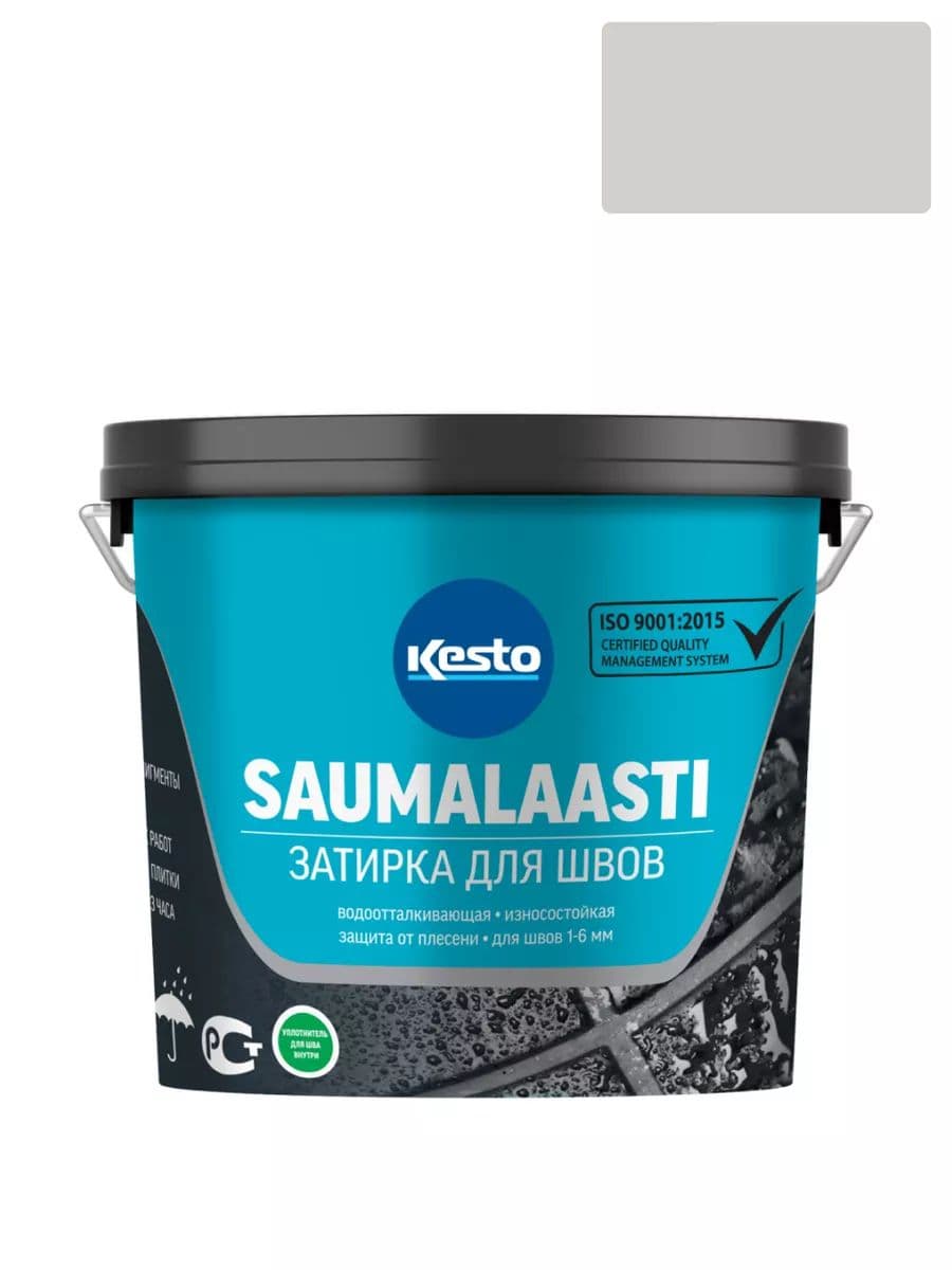 Затирка для швов Кесто Saumalaasti 43 светло-серая 3 кг