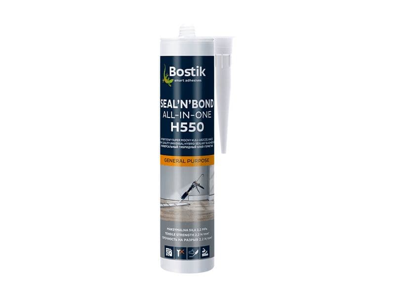 Герметик гибридный универсальный Bostik H550 SEAL N BOND ALL-IN-ONE черный 600 мл.