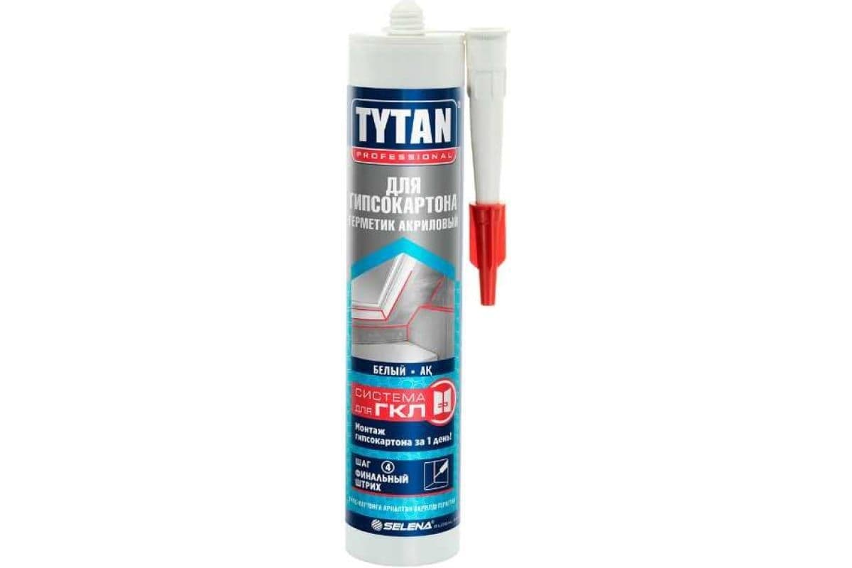 Герметик акриловый для гипсокартона Tytan Professional 280 мл