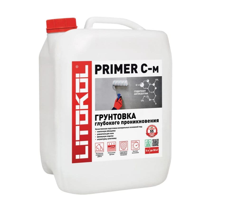 Грунт глубокого проникновения Litokol Primer C-M 5 кг