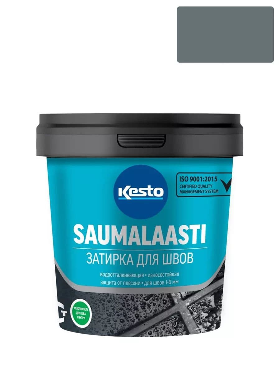 Затирка для швов Кесто Saumalaasti 48 графитово-серая 1 кг