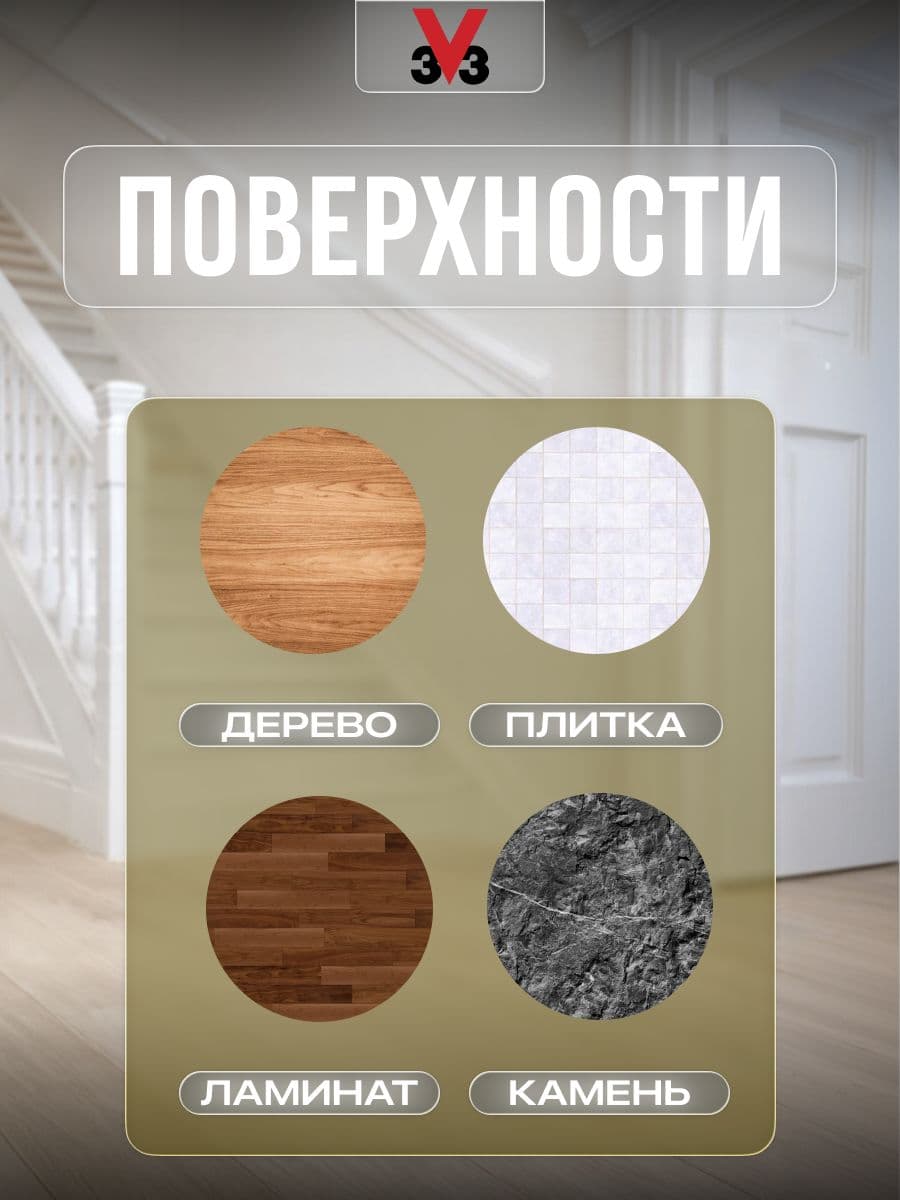 Краска для пола и лестниц V33 RENOVATION PERFECTION ГРАФИТ 750 мл 4