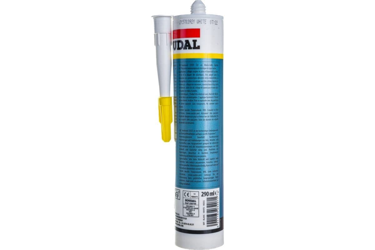 Клей-герметик быстрой полимеризации Soudal Soudaseal 235 FC белый 290 мл. 2