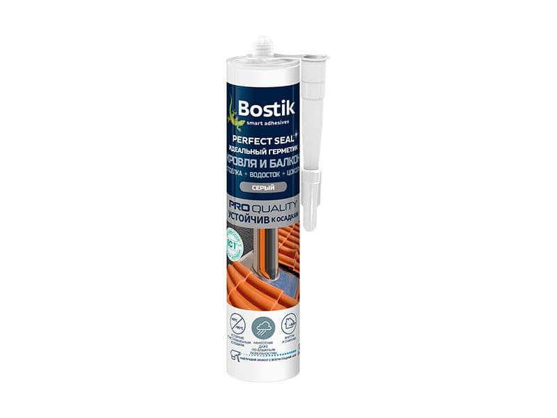 Герметик для кровля и балкон Bostik Perfect Seal серый 290 мл.