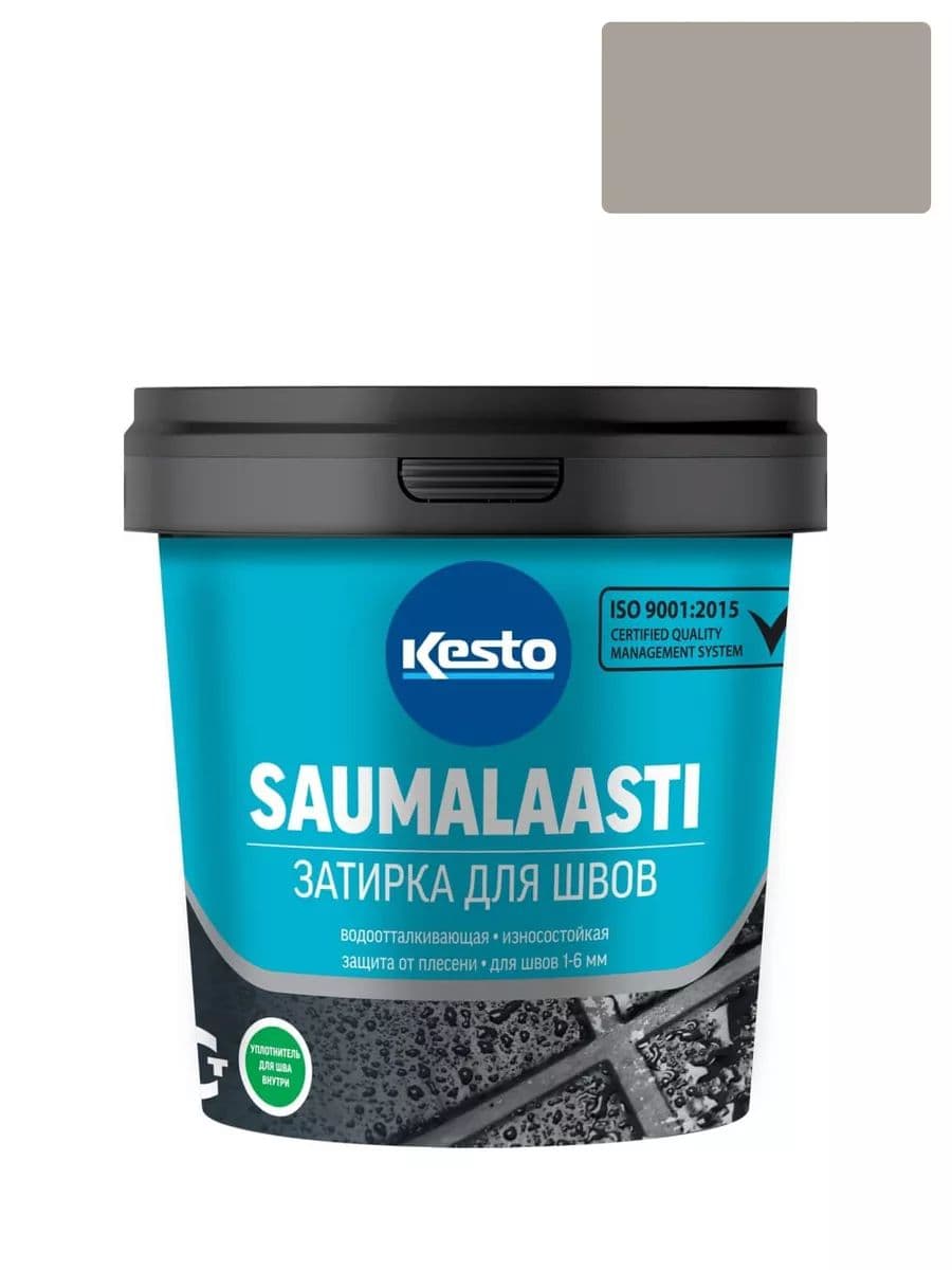 Затирка для швов Кесто Saumalaasti 41 средне-серая 1 кг