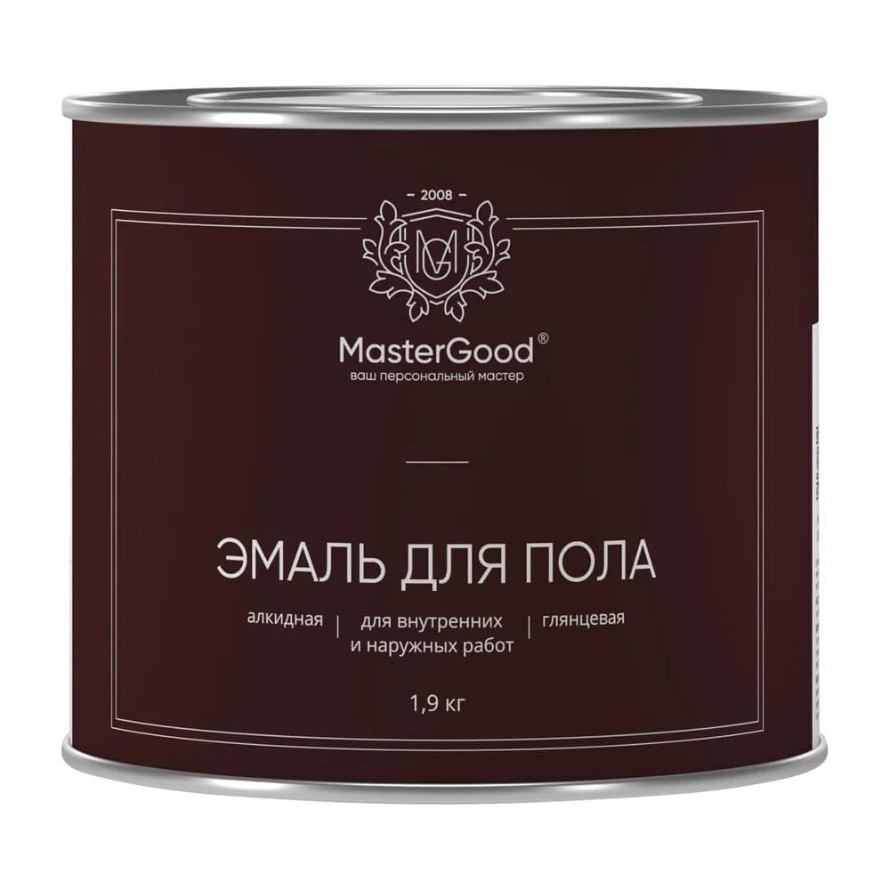 Мастер Гуд/ MasterGood Эмаль для пола красно-коричневая (1,9 кг) 2