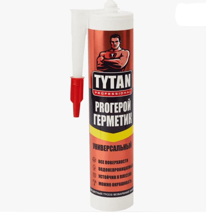 Герметик универсальный Tytan Professional PROГЕРОЙ бесцветный 280 мл
