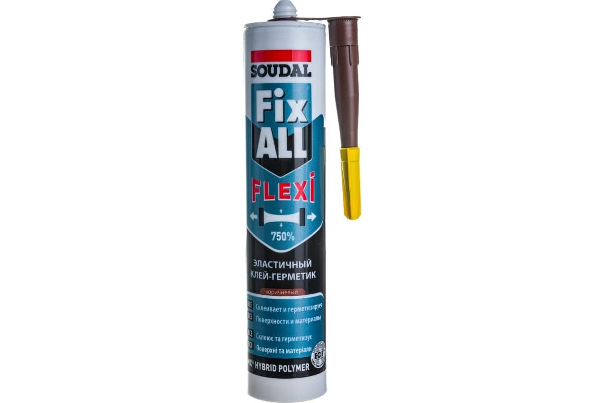 Клей-герметик универсальный Soudal Fix All Flexi коричневый 290 мл.