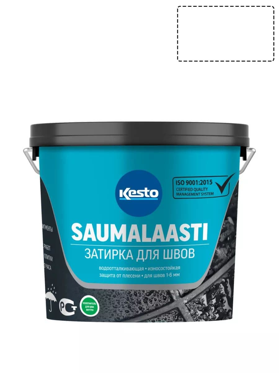 Затирка для швов Кесто Saumalaasti 10 белая 3 кг