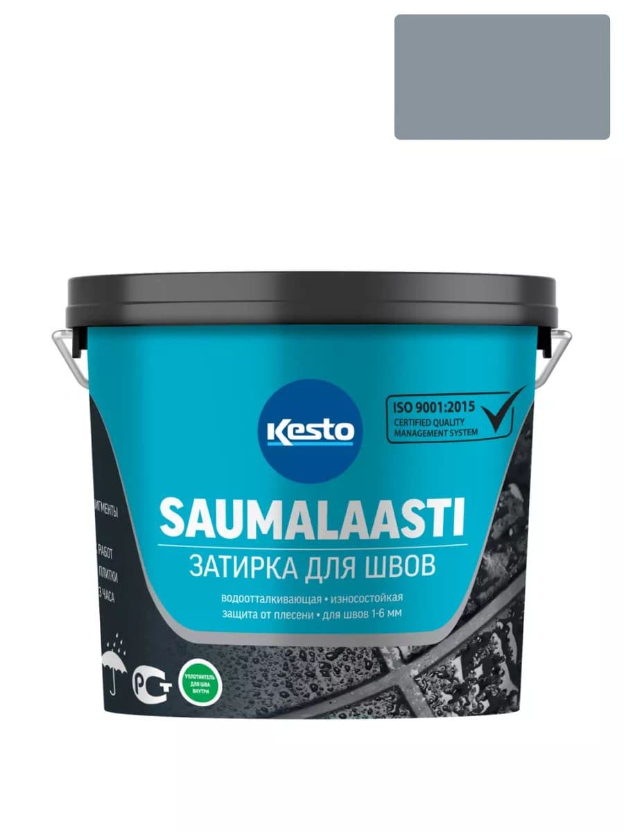 Затирка для швов Кесто Saumalaasti 42 сине-серая 3 кг