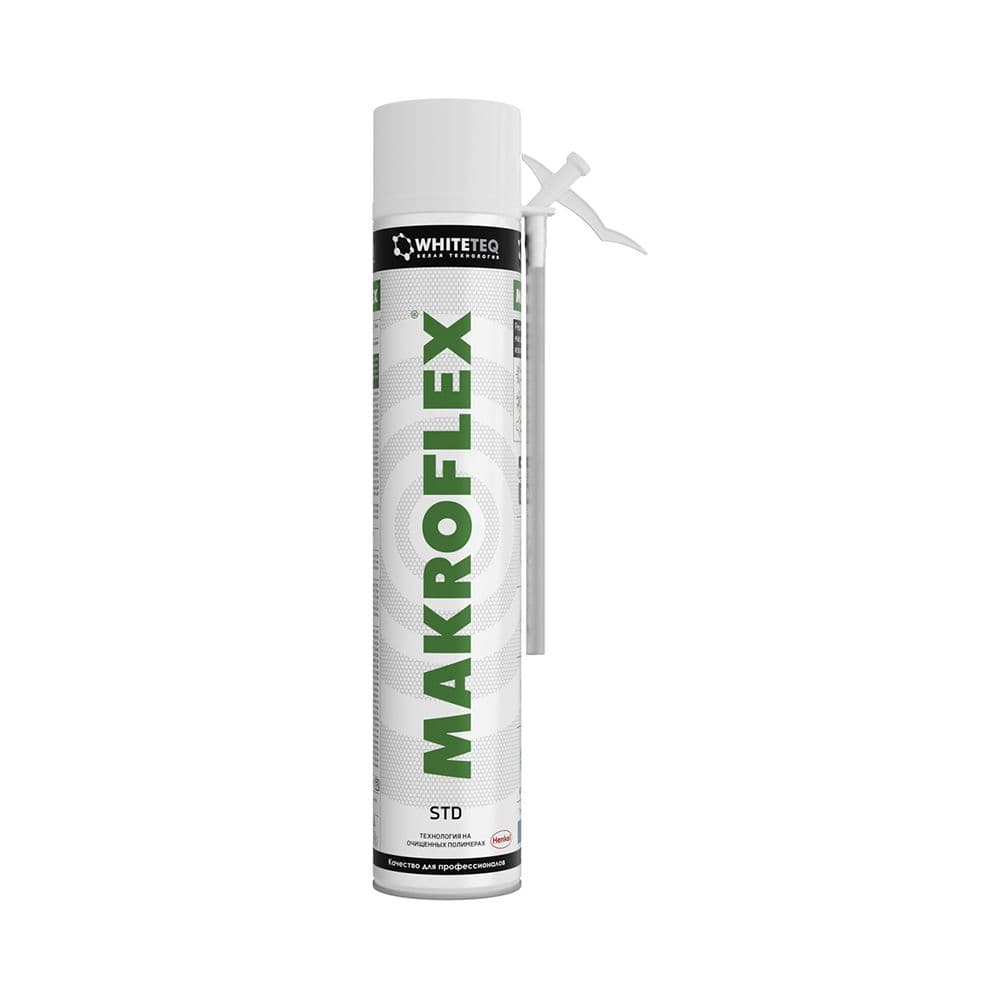 МАКРОФЛЕКС WhiteTeq Белая технология стандарт пена монтажная (0,75л)