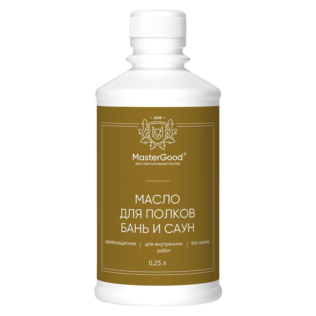 Мастер Гуд/ MasterGood Масло для полков бань и саун, прозрачное (0,25 л)