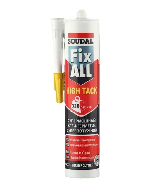 Клей-герметик гибридный Soudal Fix All High Tack белый 290 мл.