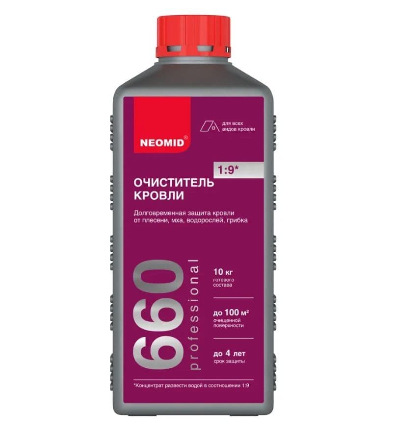 NEOMID 660 Cleaning моющее средство для кровли, концентрат 1 кг.