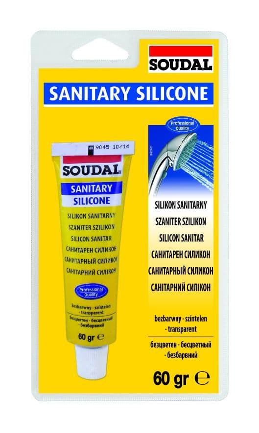 Герметик силиконовый универсальный Soudal белый 60 г.