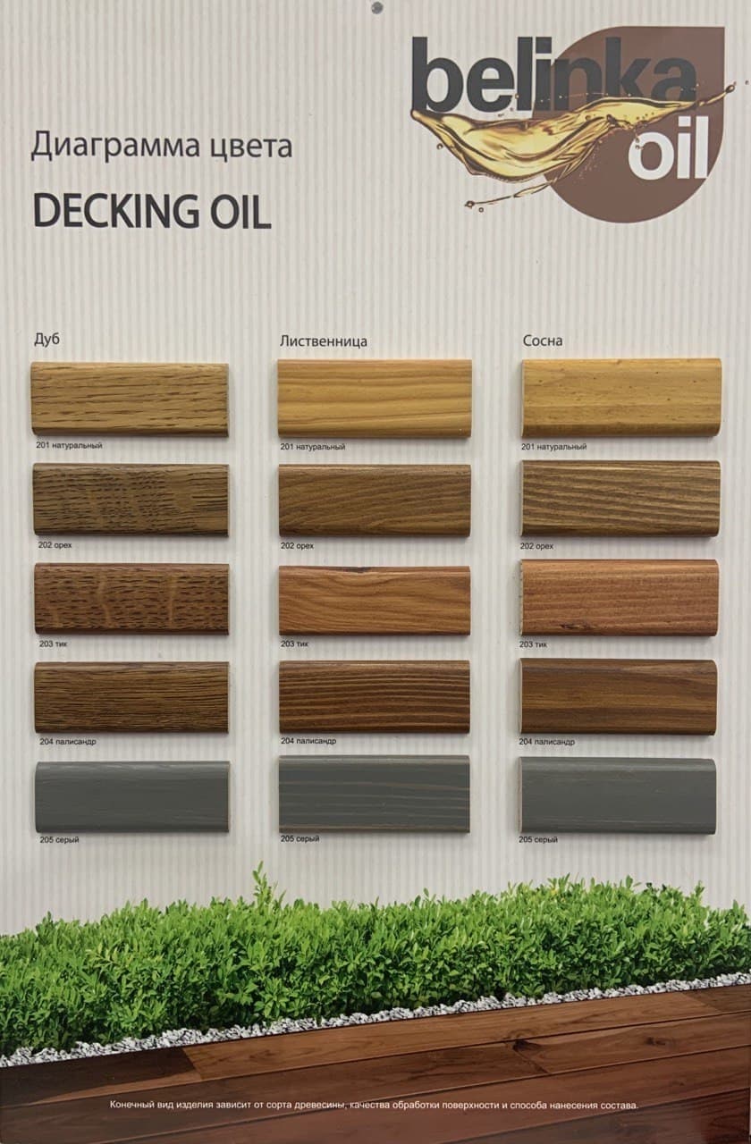 Belinka (БЕЛИНКА) Масло Oil Decking для наружных работ №202 Орех 2,5л. 3