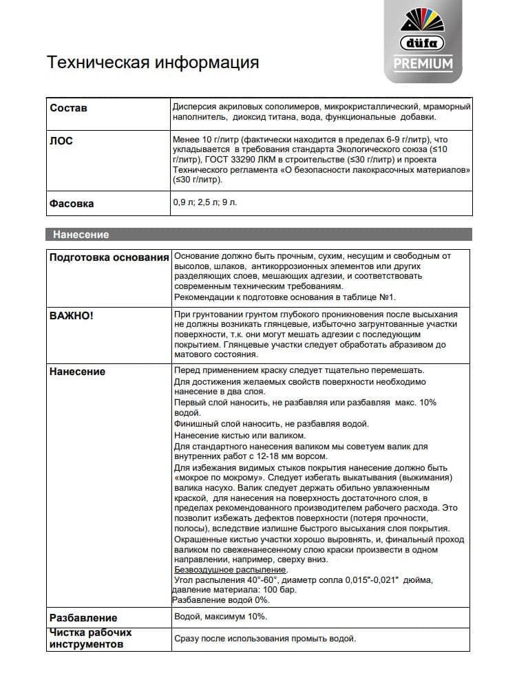 Краска для стен и потолков Dufa Premium KeraLine Keramik Paint 3 глубокоматовая белая база 1 0,9 л. 3