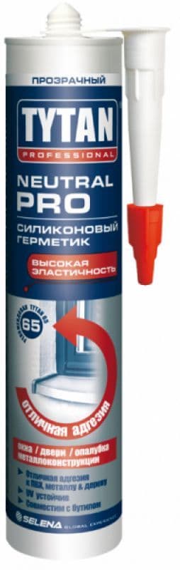 Герметик силиконовый нейтральный Tytan Professional Neutral PRO белый 280 мл.