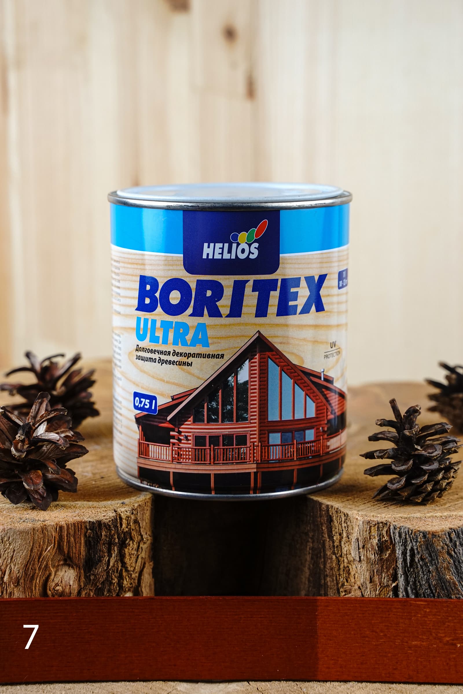 Helios Boritex Ultra 0,75 л. № 7 Махагоний