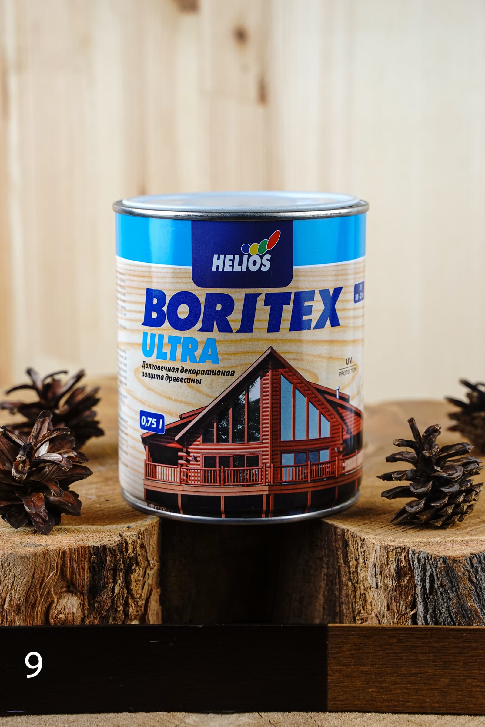 Helios Boritex Ultra 0,75 л. № 9 Палисандр