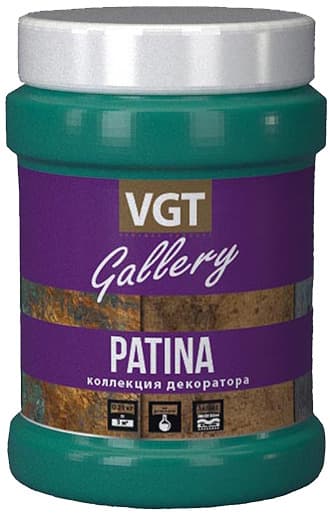 ВГТ Галерея Патина/ Эмаль VGT Gallery PATINA универсальная матовая окись меди 3 "Коллекция декоратора", 0.25 кг