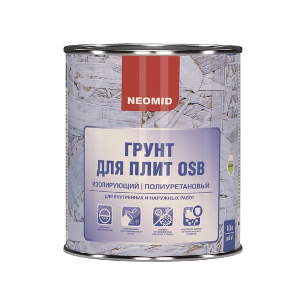 Neomid Грунт для OSB изолирующий полиуретановый Неомид (0,9 кг)