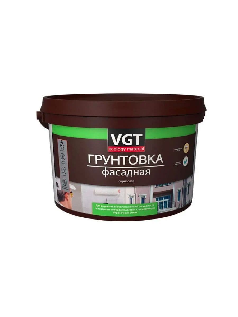 Грунтовка VGT/ВГТ ВД-АК-0301 фасадная 10 кг
