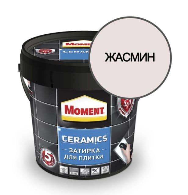 Затирка для узких швов до 5 мм. Момент Ceramics жасмин 1 кг.