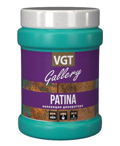 ВГТ Галерея Патина/ Эмаль VGT Gallery PATINA универсальная матовая окись меди 2 "Коллекция декоратора", 0.25 кг