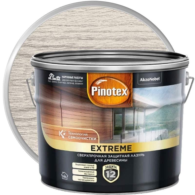 Пропитка декоративная для защиты древесины Pinotex Extreme белая полуматовая 2,5 л.