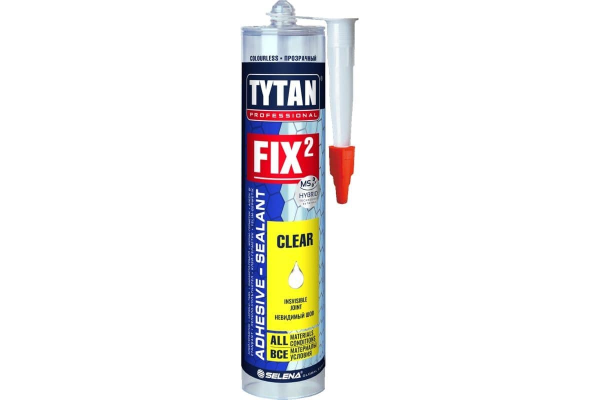 Клей-Герметик Tytan Professional Fix Clear прозрачный 290 мл.