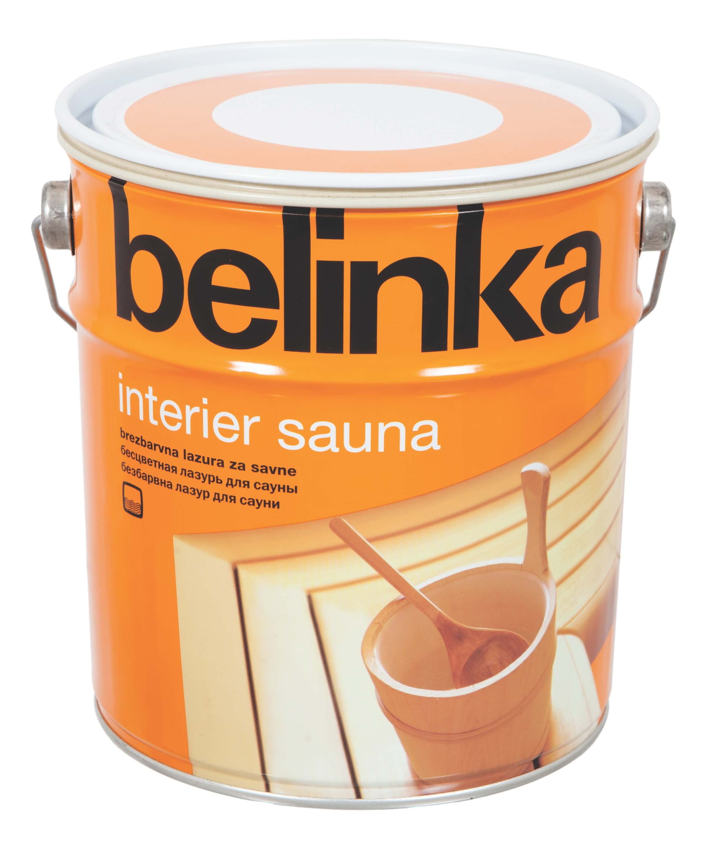 Пропитка для саун BELINKA (БЕЛИНКА) INTERIER SAUNA 2,5л.