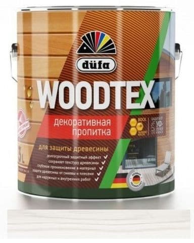 ДЮФА / Dufa пропитка декоративная для защиты древесины алкидная Dufa Woodtex белая (0,9л) 5