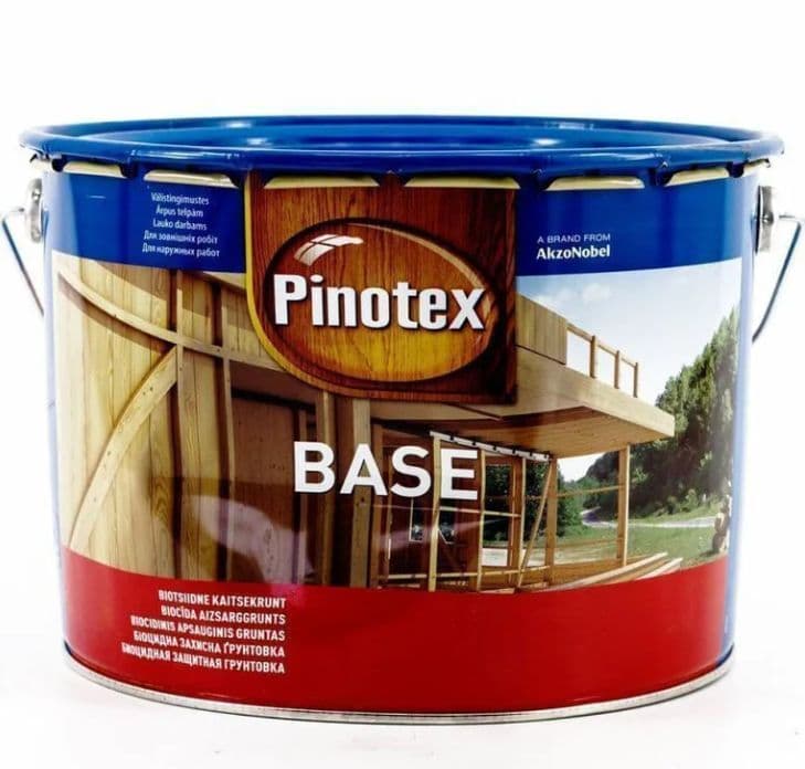 Грунт для защиты древесины Pinotex Base 10 л 2