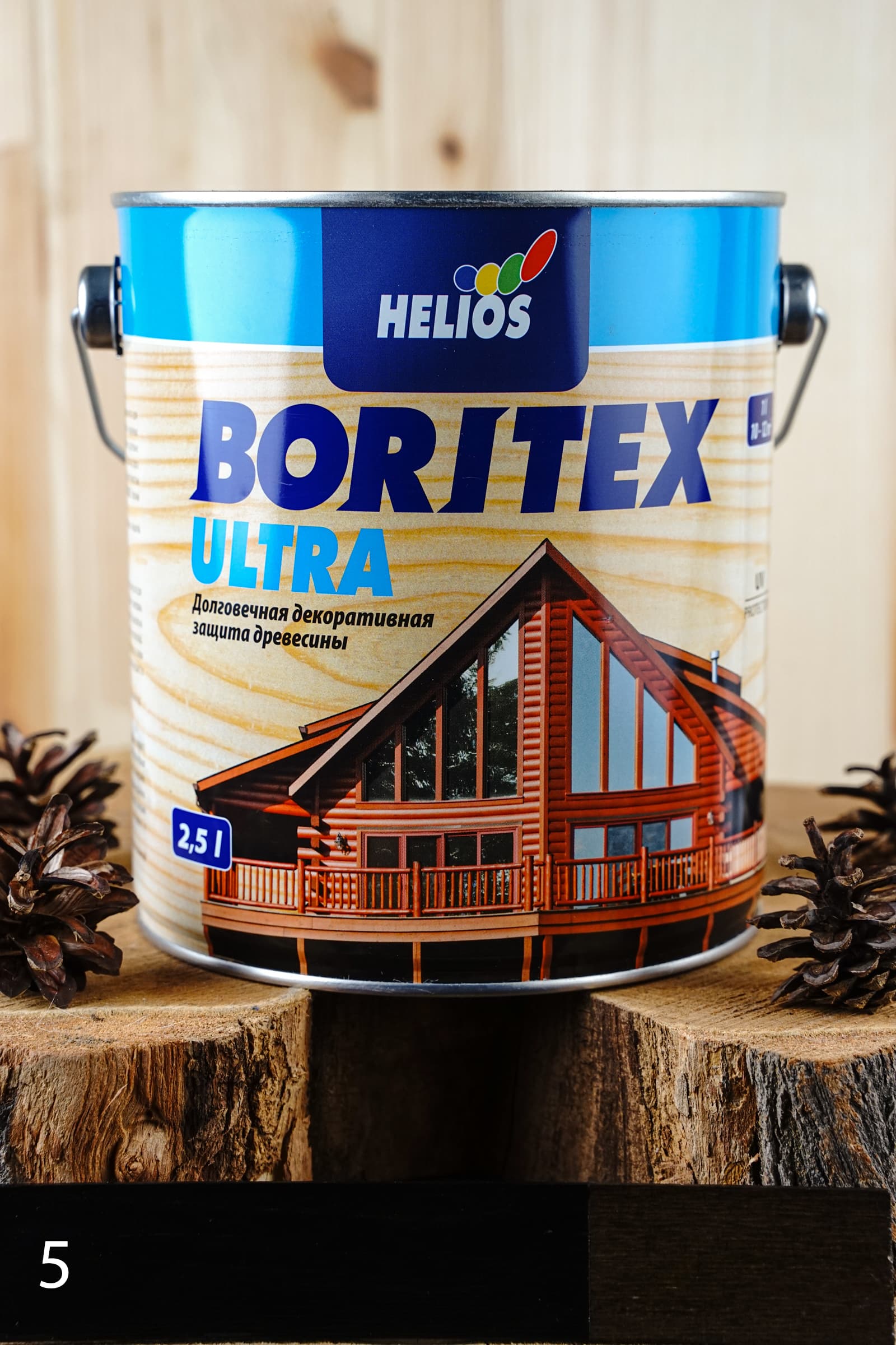 Helios Boritex Ultra 2,5 л. № 5 Эбеновое дерево