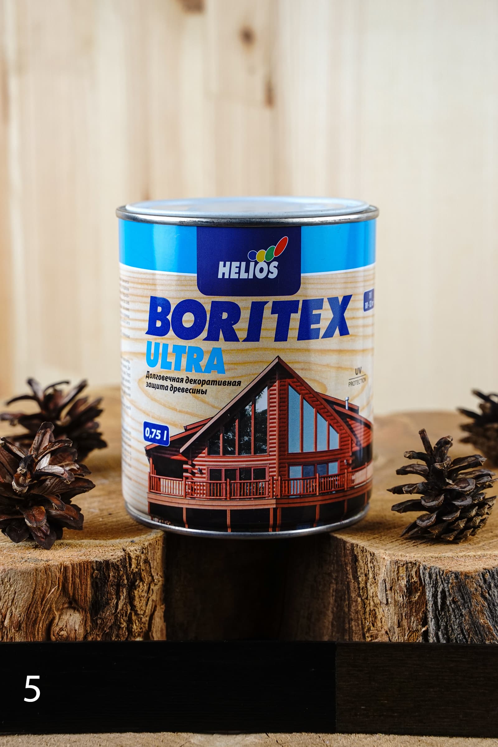 Helios Boritex Ultra 0,75 л. № 5 Эбеновое дерево